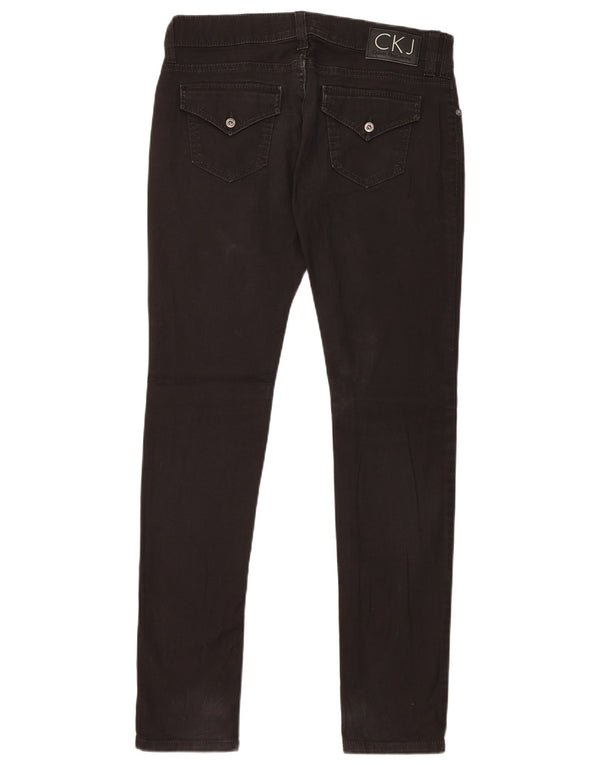 Женские узкие джинсы Calvin Klein W30 L31, черный хлопок