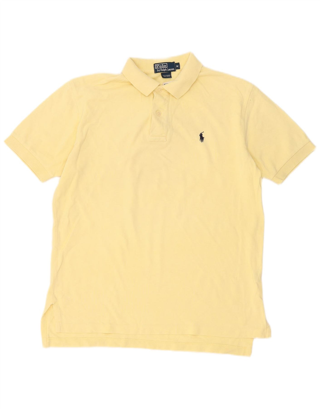 Мужская рубашка Polo Ralph Lauren из хлопка среднего желтого цвета