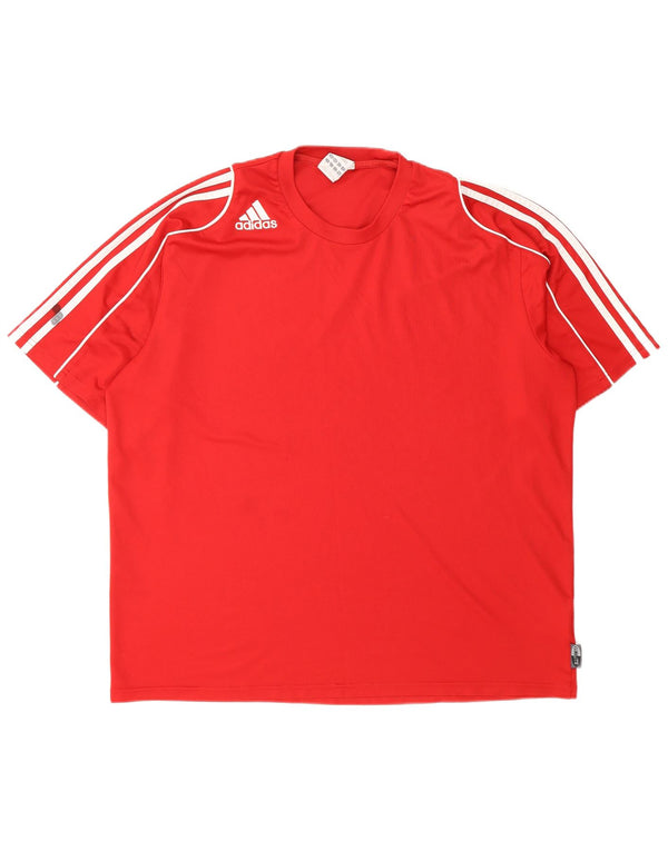 Мужская футболка ADIDAS Climalite с рисунком, верх XL, красный полиэстер