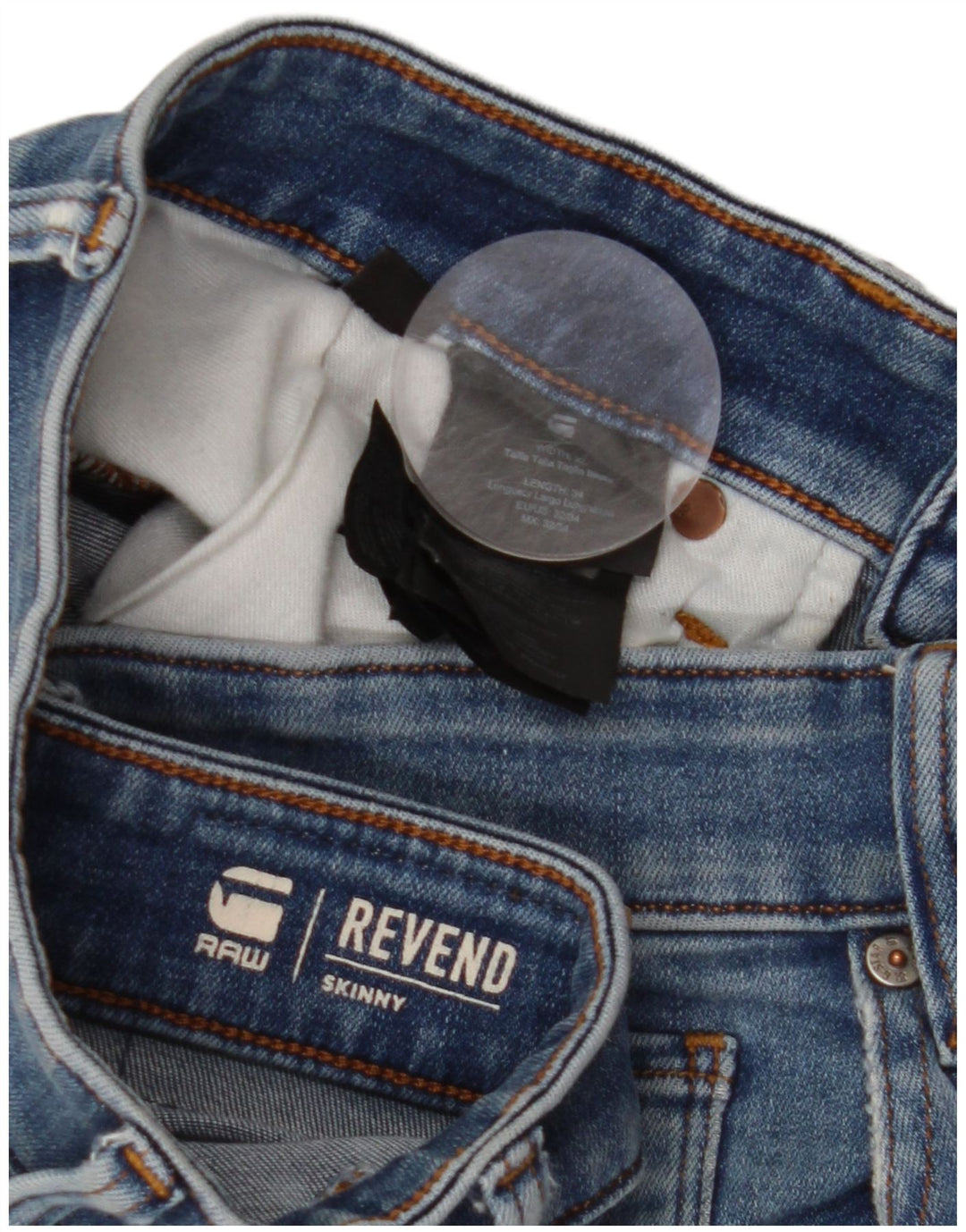 Мужские джинсы скинни G-STAR Revend W32 L34, синие, хлопок