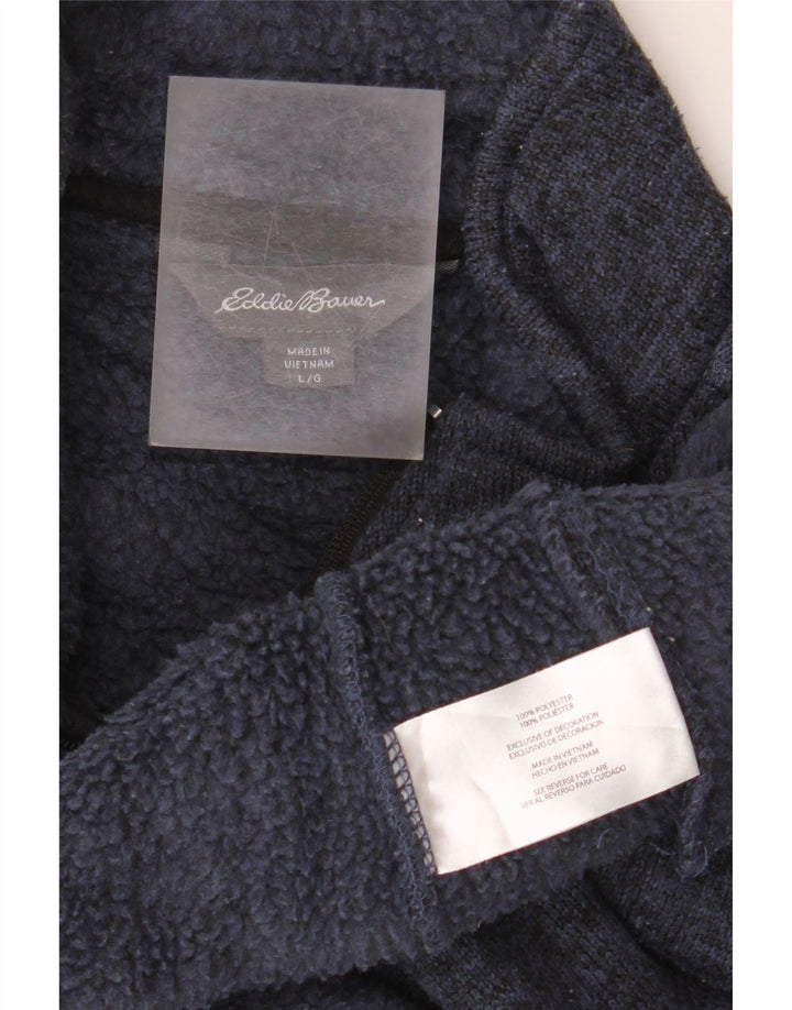EDDIE BAUER Мужской свитшот с воротником на молнии, большой темно-синий полиэстер