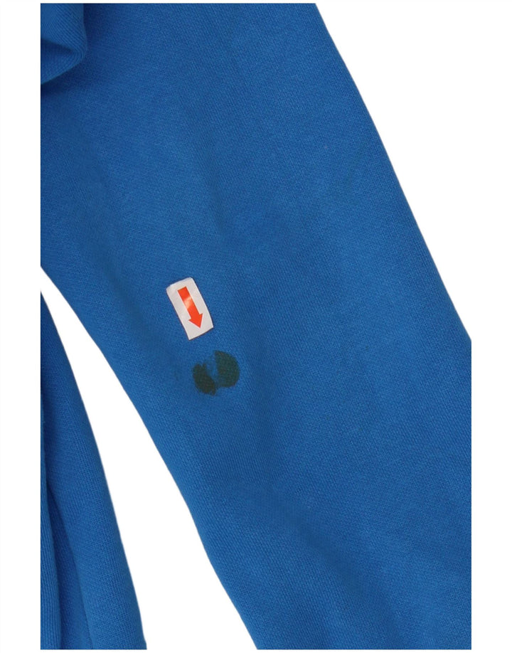 Толстовка с рисунком PUMA для девочек 13–14 лет, синий хлопок