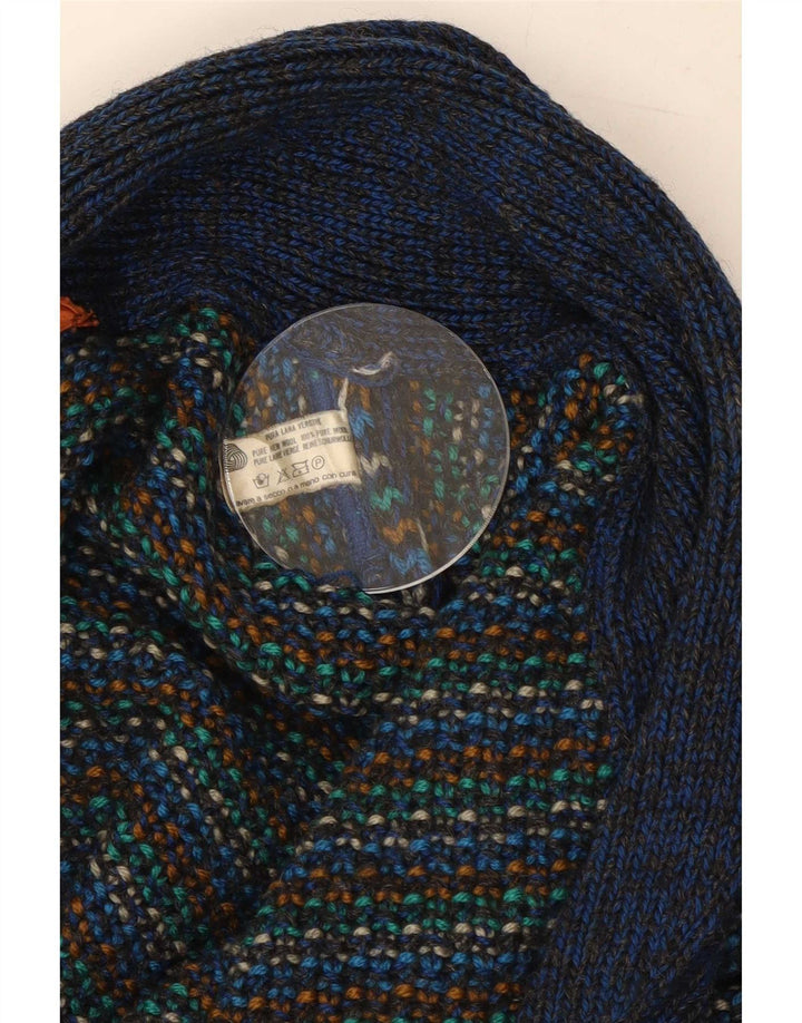 Мужской кардиган Missoni, шерстяной свитер среднего цвета в разноцветную полоску