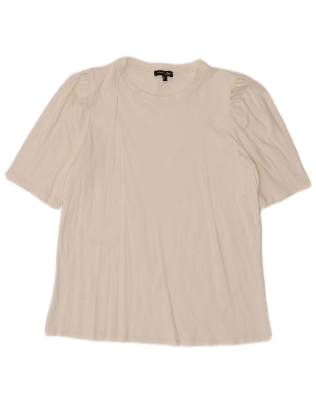Женская футболка Massimo Dutti Top UK 14, большая белая
