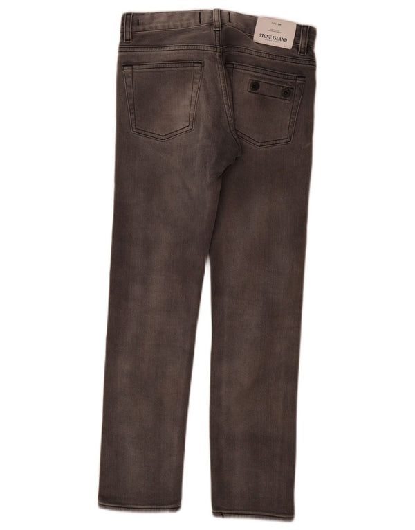 Джинсы Stone Island Slim для мальчиков 7-8 лет W24 L25 Серые хлопковые