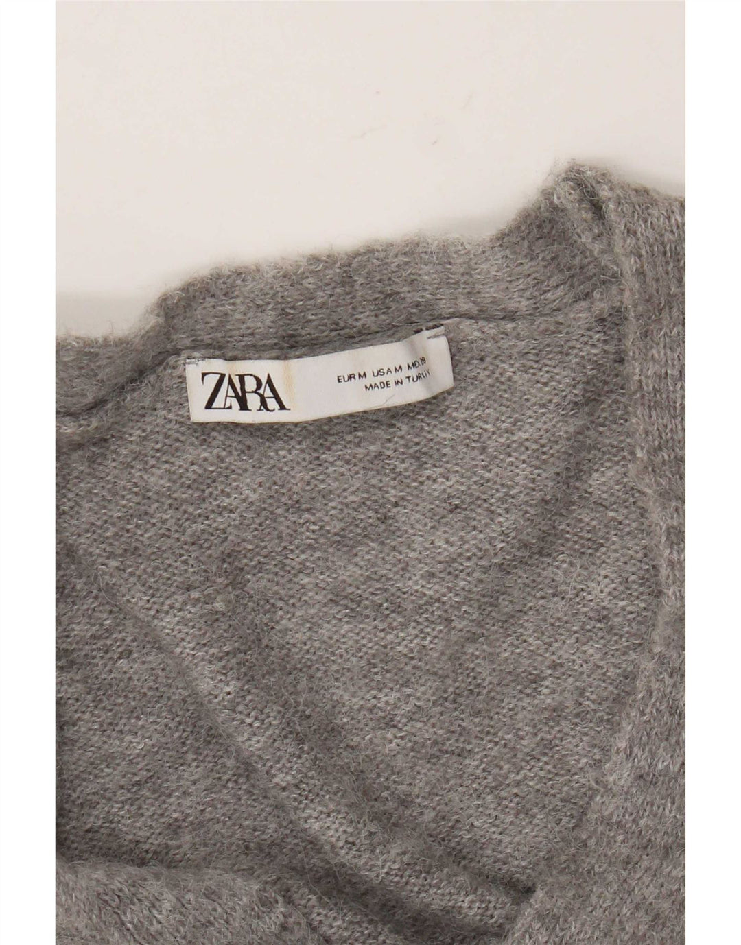 Женский укороченный кардиган Zara UK 14, средний серый цвет