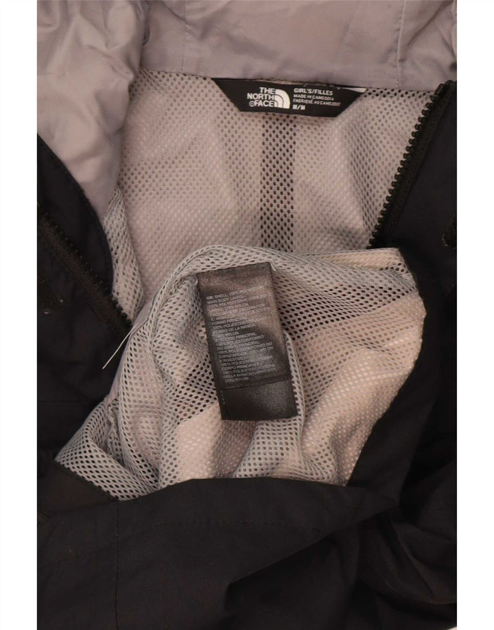 Дождевик с капюшоном для девочек The North Face, 9–10 лет, средний черный, полиэстер