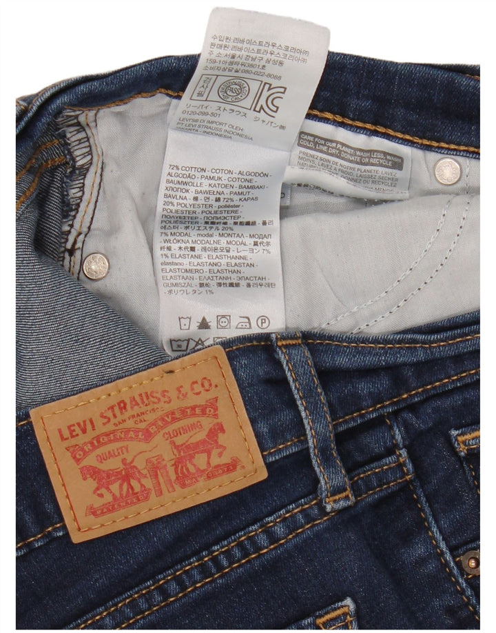 Женские прямые джинсы Levi's 714 W28 L27 синие, хлопок