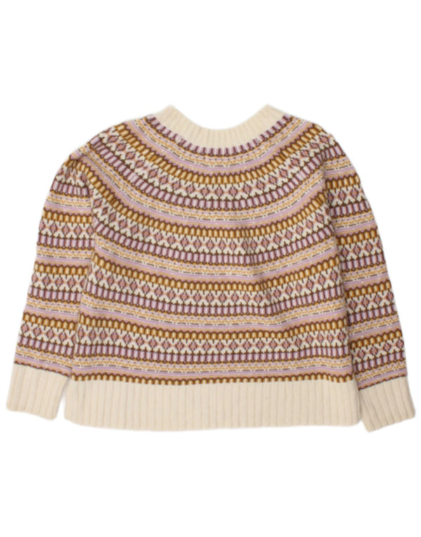 Fat Face Womens Boat Neck Jumper Sweater UK 12 Medium Multicoloured
