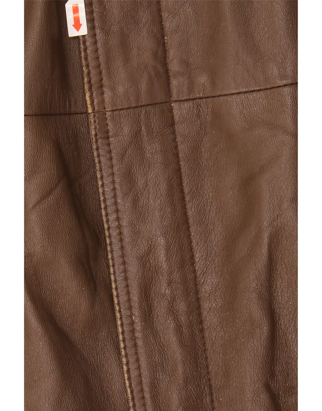 Винтажная мужская кожаная куртка IT 52 XL Коричневая кожаная