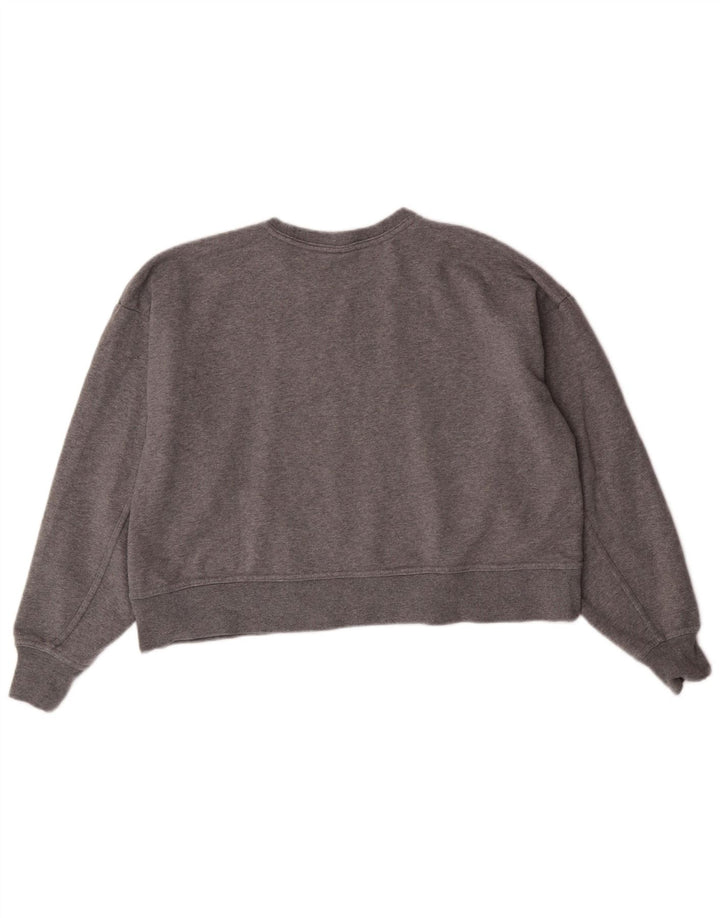 Женский джемпер большого размера с рисунком Nike Dri Fit UK 10, маленький серый