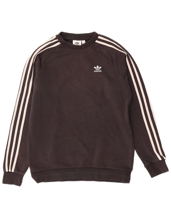 Мужской свитер Adidas, маленький черный хлопковый джемпер