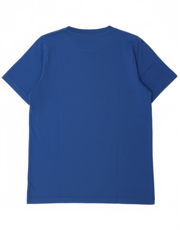 Футболка с рисунком NIKE для мальчиков, топ 13–14 лет, синий хлопок, размер XL