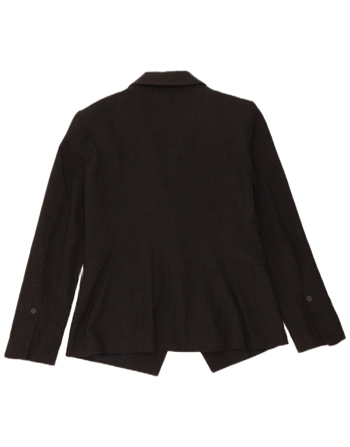 Женский пиджак на 1 пуговице Zara UK 16 XL, серый полиэстер