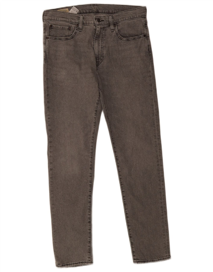 Мужские зауженные зауженные джинсы Levi's 512 W33 L32 Серые хлопковые