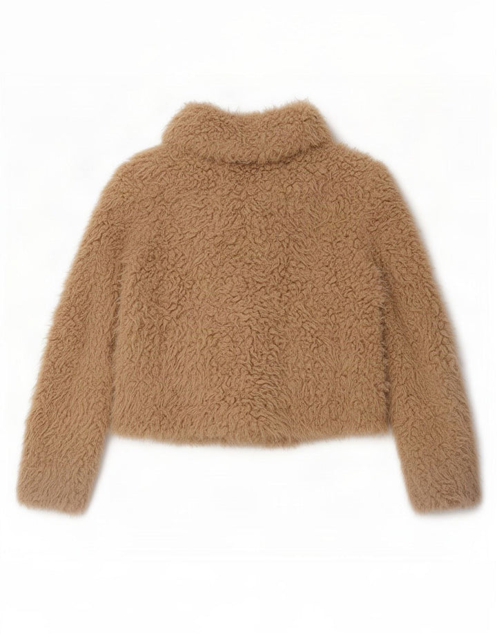 Женский бомбер Zara Teddy Bear UK 14, средний бежевый
