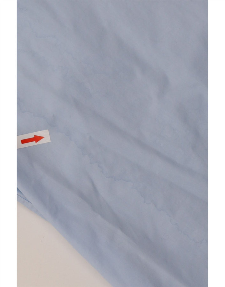 Мужская рубашка обычного кроя HUGO BOSS, размер 44, 17, 1/2 XL, синяя, хлопок