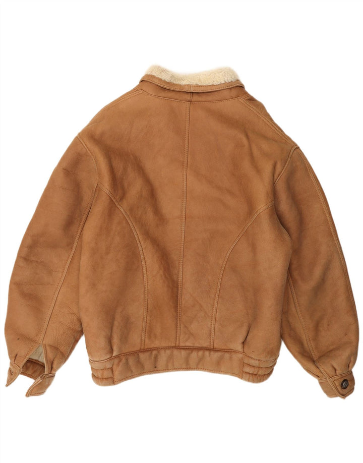 Винтажная мужская дубленка IT 48 Medium Beige