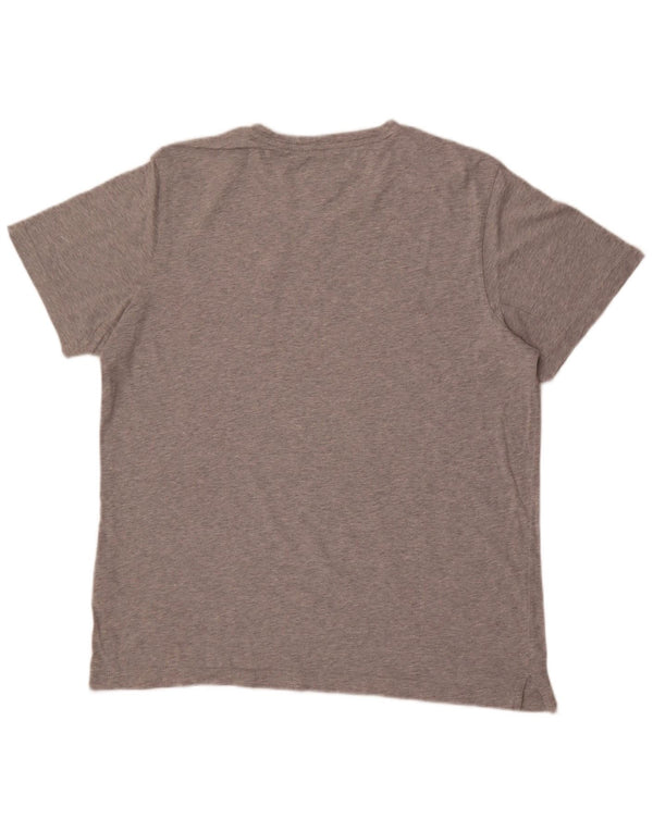 Женская футболка Tommy Hilfiger Top UK 20 2XL, серый хлопок с крапинками