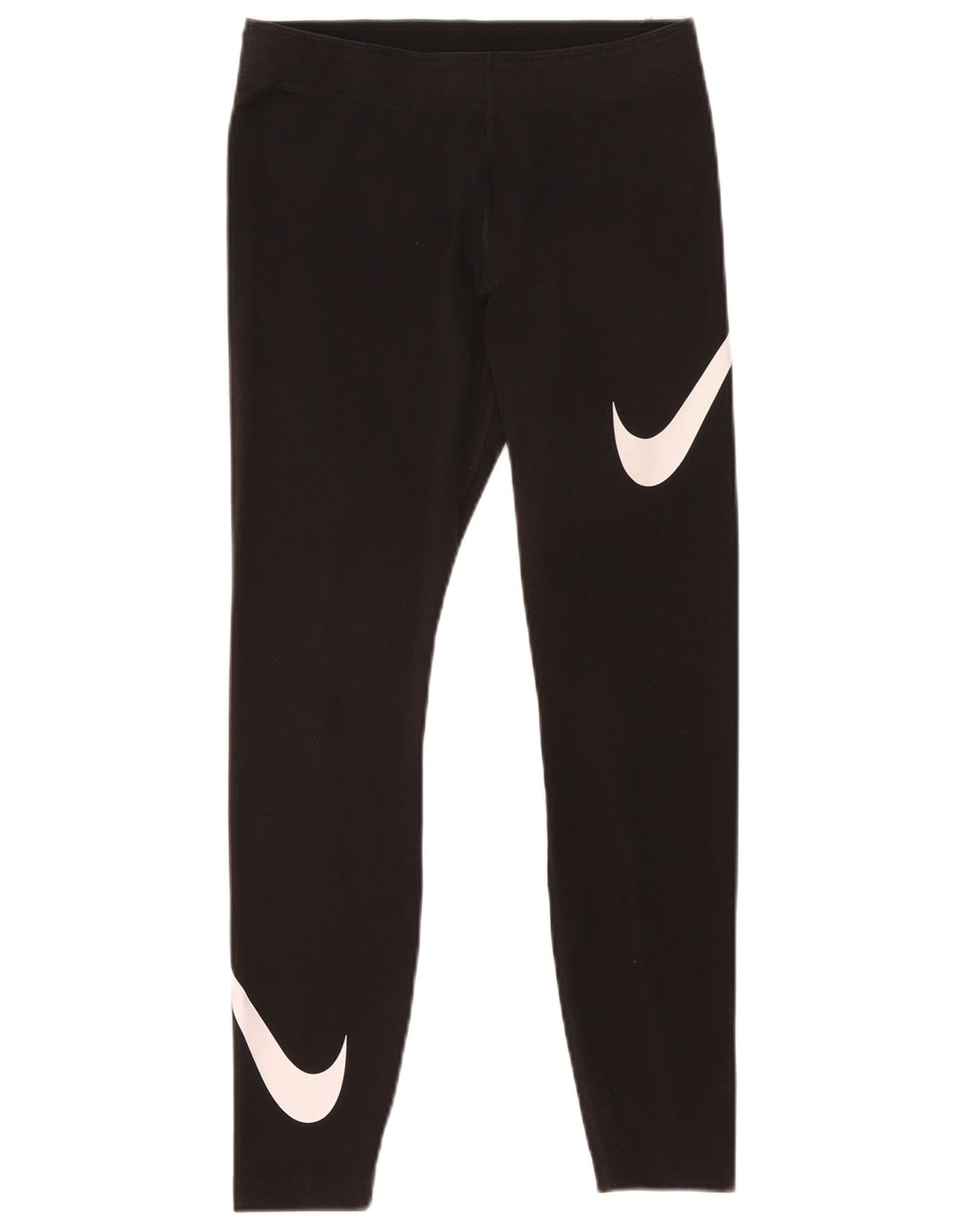 Женские леггинсы с рисунком Nike UK 12, хлопковые, средние, черные
