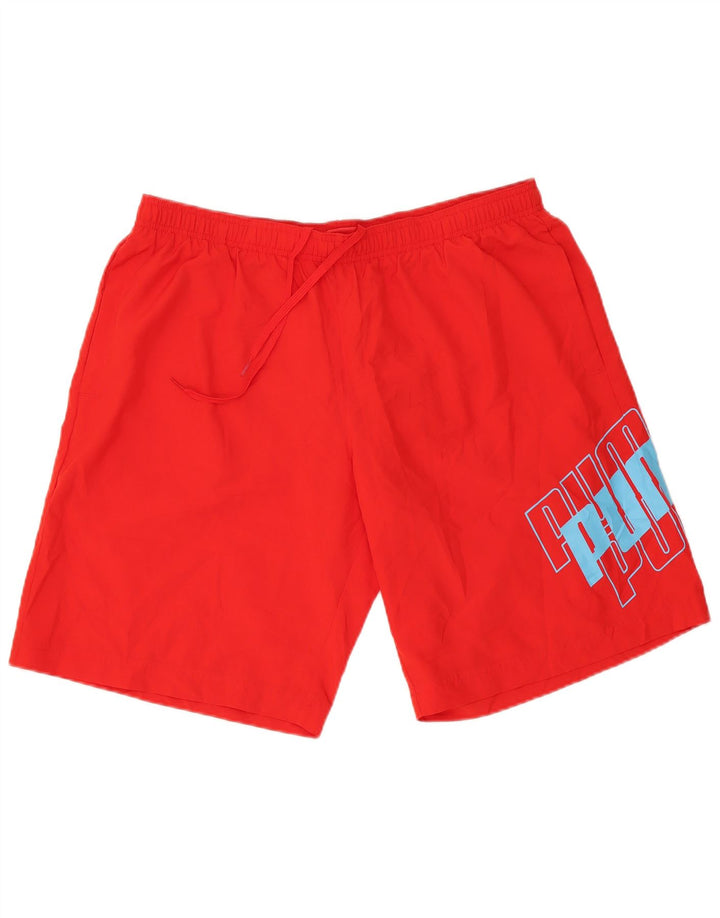 Мужские спортивные шорты Puma с рисунком XL, красный полиэстер