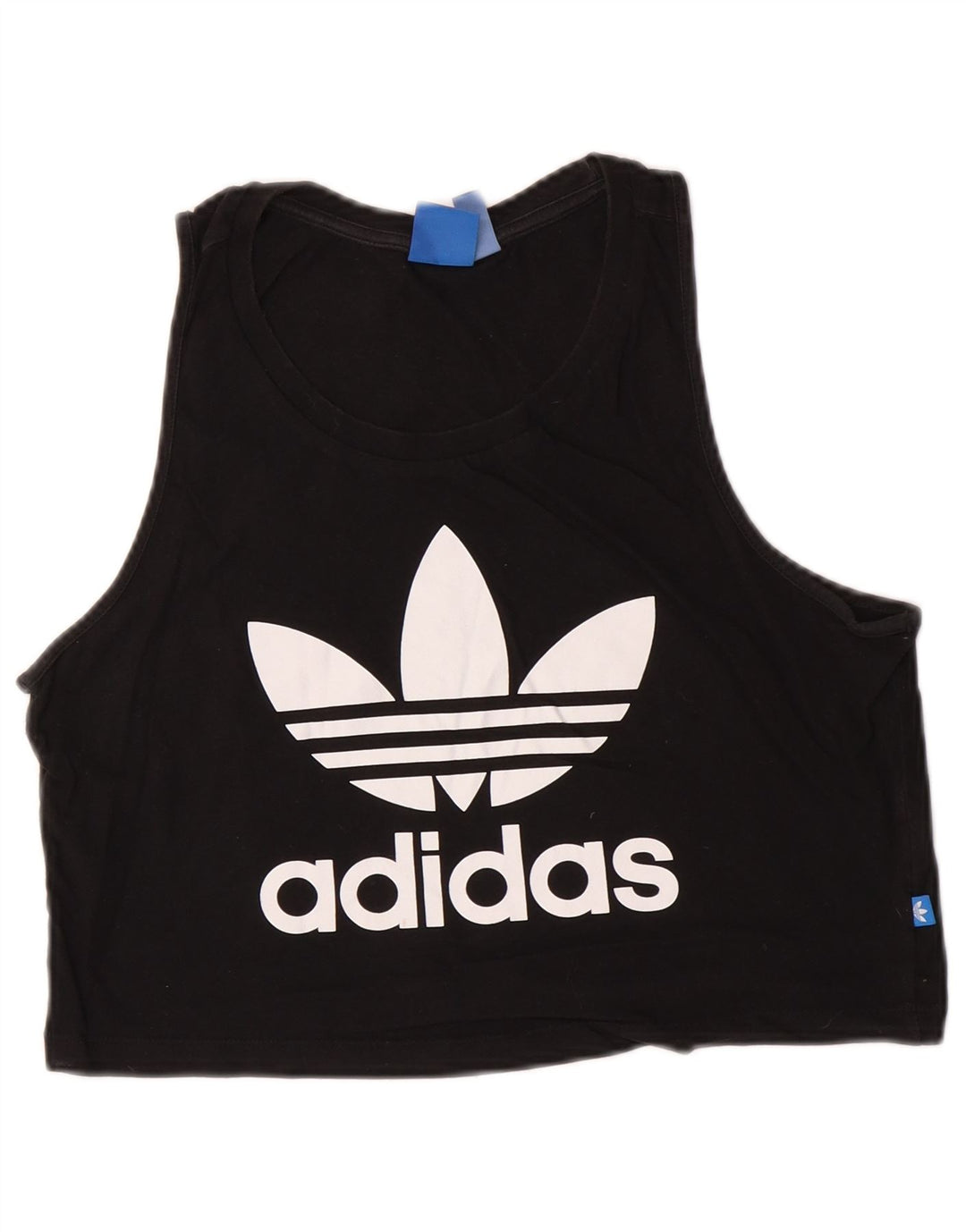 Женский укороченный жилет Adidas с графическим рисунком UK 12, средний черный