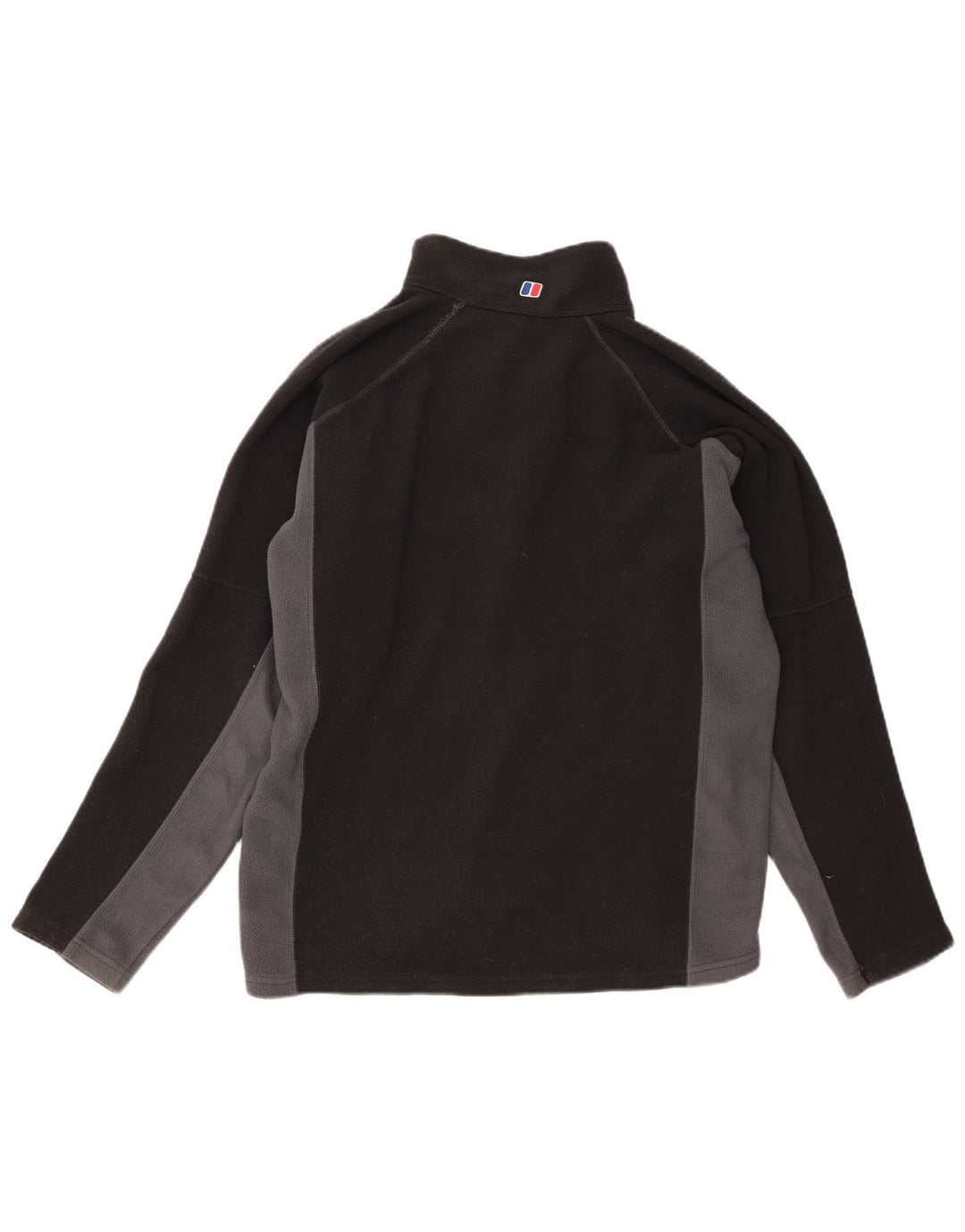 Berghaus Мужской флисовый джемпер с воротником на молнии, большой черный, полиэстер с цветными блоками