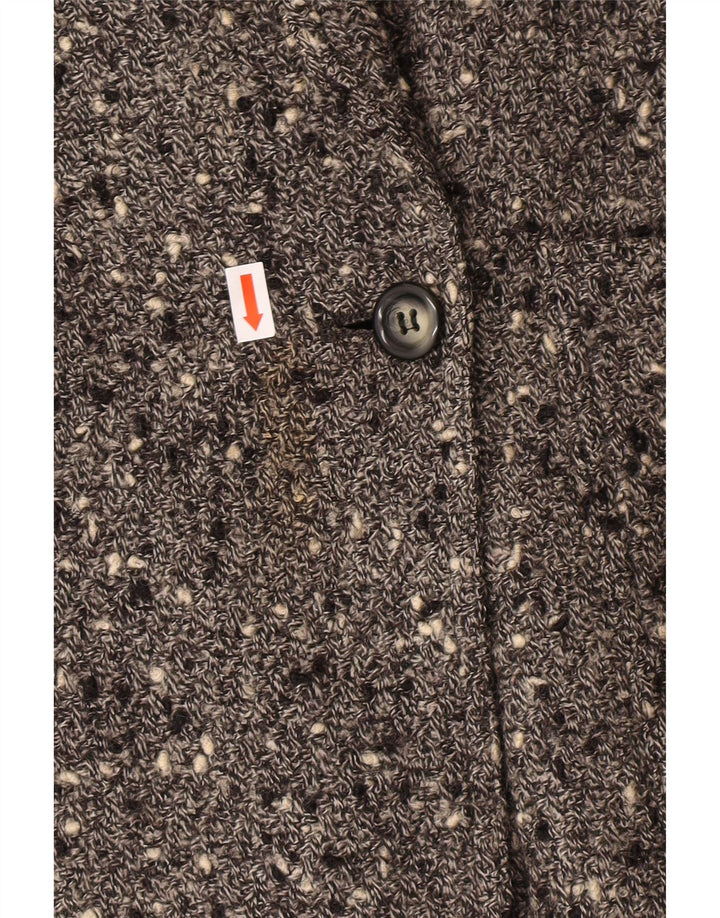 VALENTINO Женский двубортный пиджак IT 44 Средний серый в крапинку