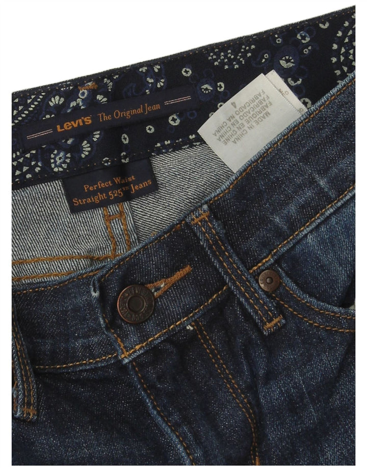 Женские прямые джинсы LEVI'S 525 US 4 Small W28 L28 Темно-синий хлопок
