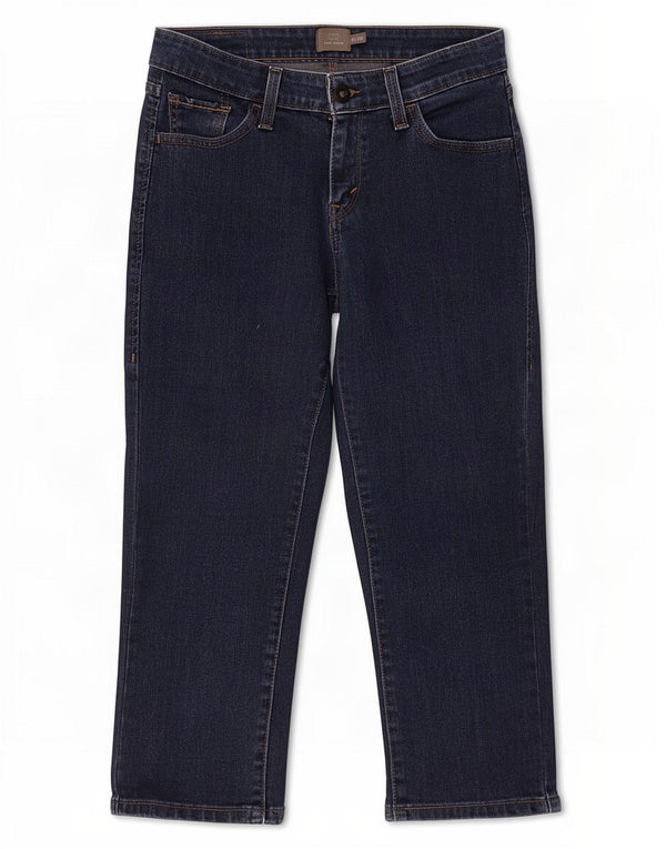 Женские джинсы-капри Levi's Demi Curve US 2 XS W26 L21 Темно-синие, хлопок