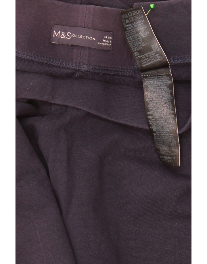 Женские леггинсы Marks & Spencer UK 14, большой размер, темно-синий, хлопок