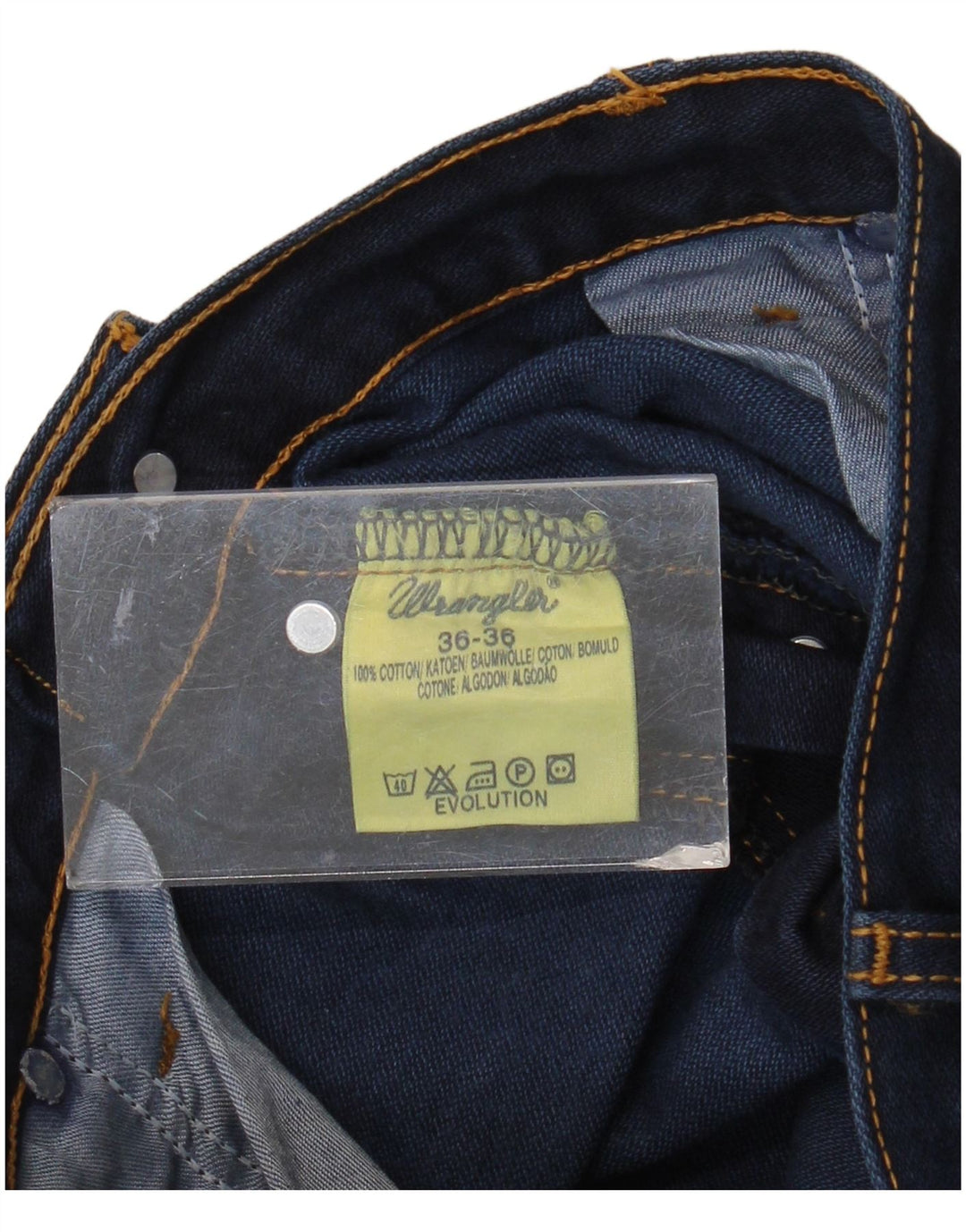 Мужские прямые джинсы Wrangler Evolution W36 L32, темно-синий хлопок
