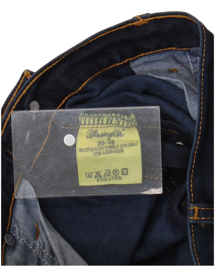 Мужские прямые джинсы Wrangler Evolution W36 L32, темно-синий хлопок