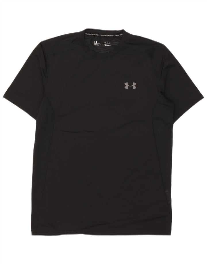 Мужская футболка Under Armour Heat Gear, верх среднего размера, черный полиэстер