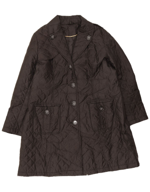 Женское стеганое пальто Marks & Spencer UK 18 XL, черный полиэстер