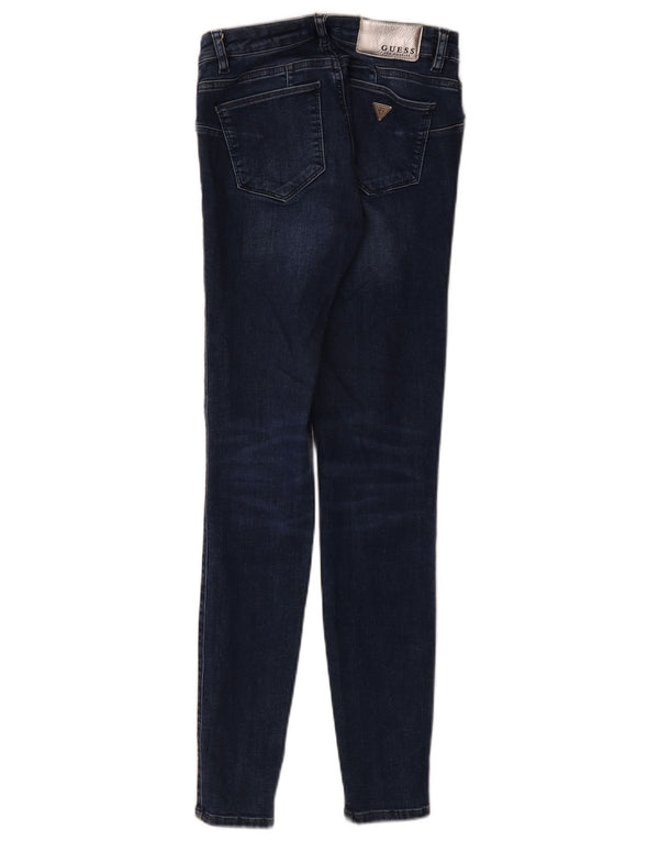 Женские джинсы скинни Guess Curve X со средней посадкой W25 L30, синий хлопок