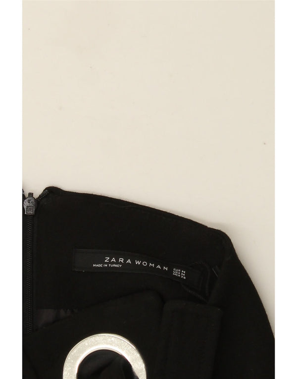 Женская мини-юбка Zara Medium W28, черная