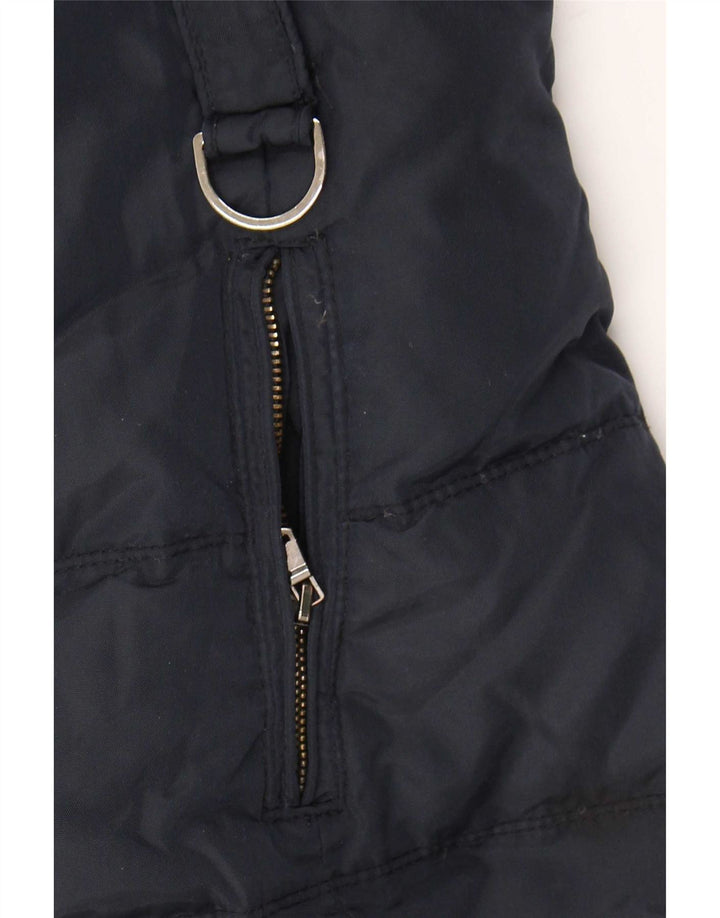 Женская стеганая куртка Zara UK 12, средний темно-синий