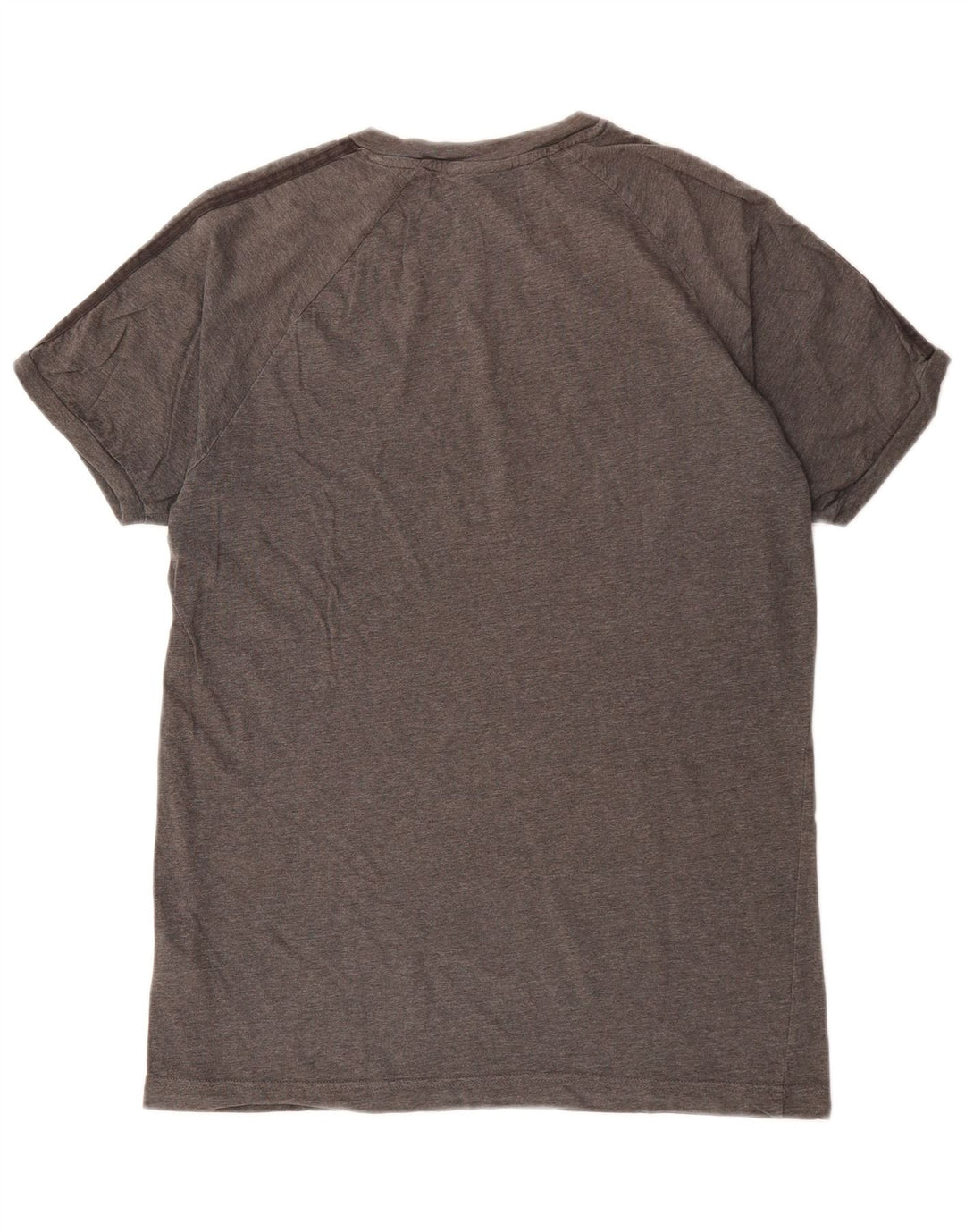 ADIDAS Mens T-Shirt Top Medium Grey Cotton