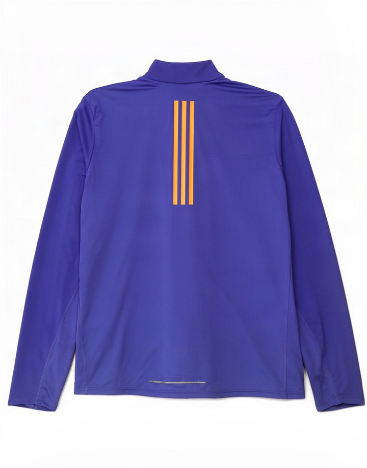 Adidas Мужской пуловер с воротником на молнии Aeroready Top XL Фиолетовый