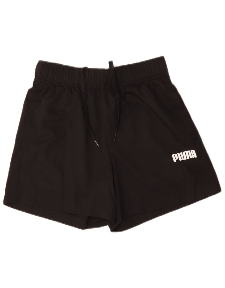 Мужские спортивные шорты Puma с рисунком, маленькие черные из полиэстера