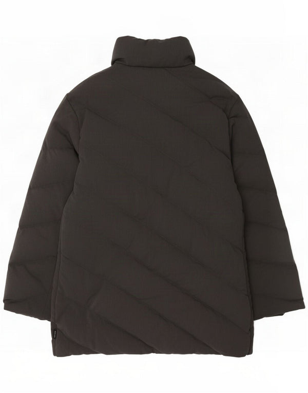 Женское стеганое пальто Moncler, размер 4, большой серый