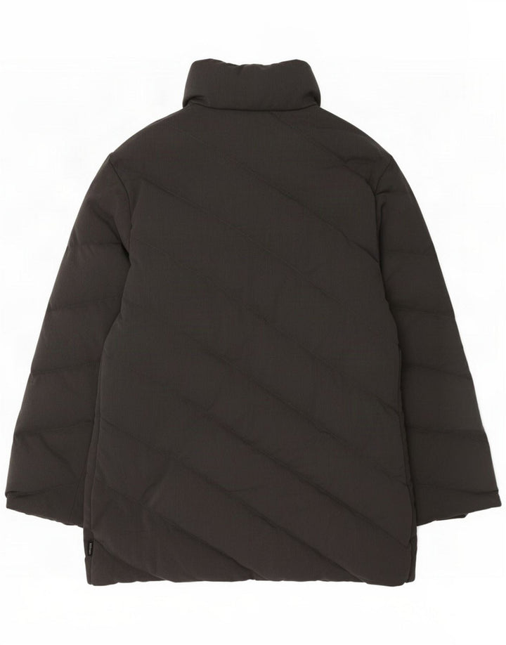 Женское стеганое пальто Moncler, размер 4, большой серый
