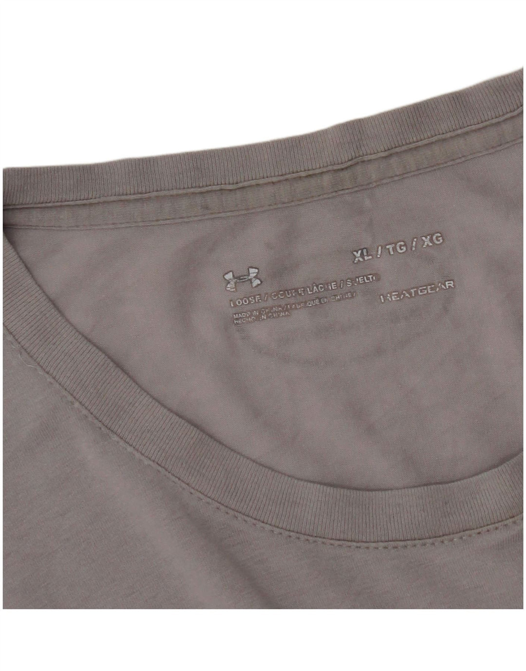 Мужская футболка с рисунком Under Armour Heat Gear, топ XL, серая