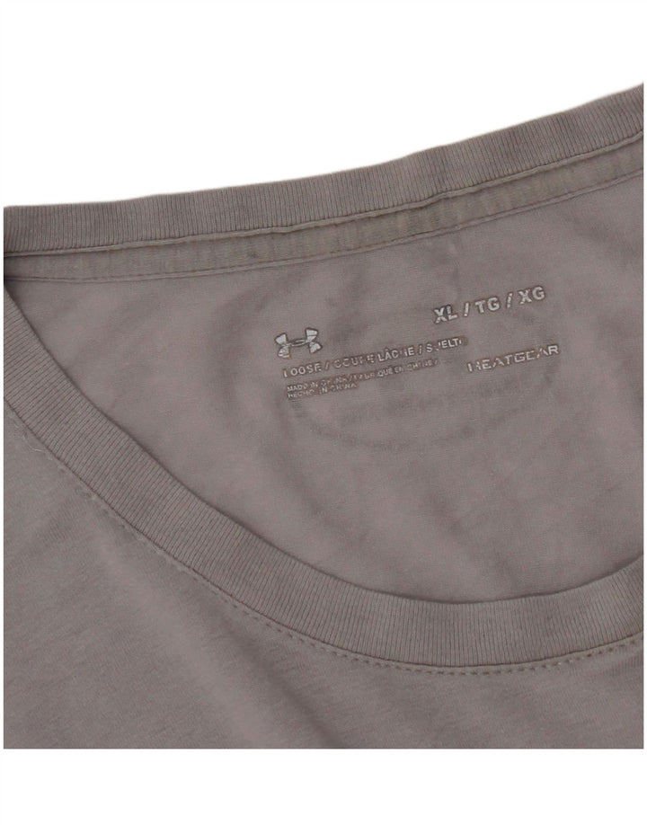Мужская футболка с рисунком Under Armour Heat Gear, топ XL, серая