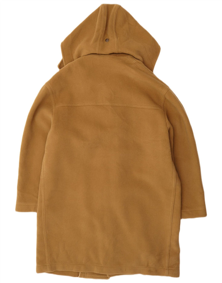 VINTAGE Мужской дафлкот с капюшоном IT 52 XL Бежевый Шерсть