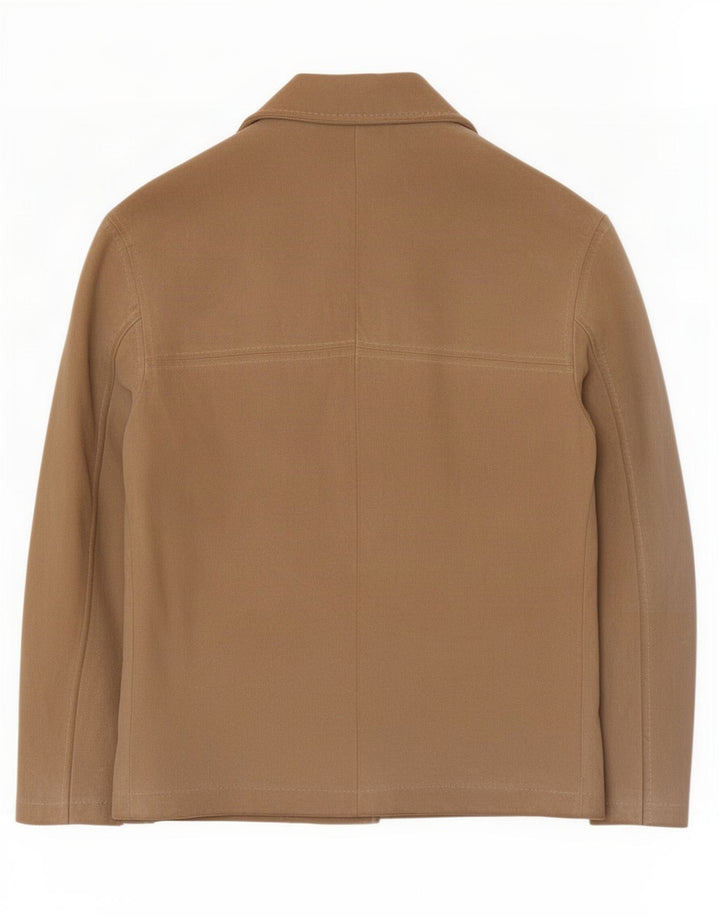 Винтажный женский замшевый бомбер IT 42 Medium Beige Leather
