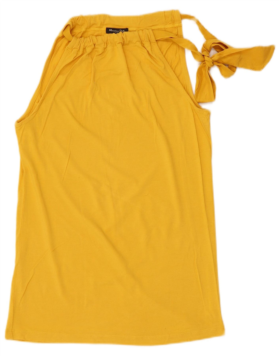 Женский топ с бретелькой Massimo Dutti UK 14, большой желтый