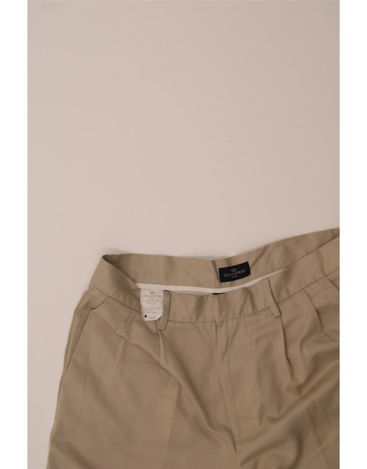 DOCKERS Mens Pegged Chino Shorts W30 Medium Beige Polyester Vintage Dockers and Second-Hand Dockers from Messina Hembry 