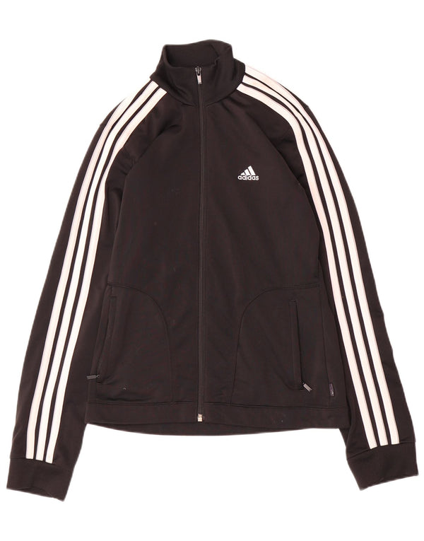 Женский спортивный костюм Adidas Top Jacket UK 10, маленький черный полиэстер